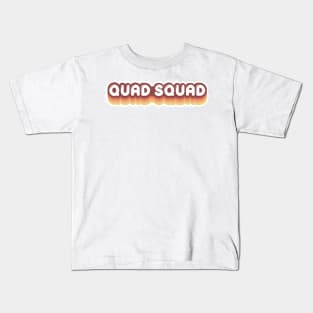 Quad Squad 70s Vibes Skater Kids T-Shirt